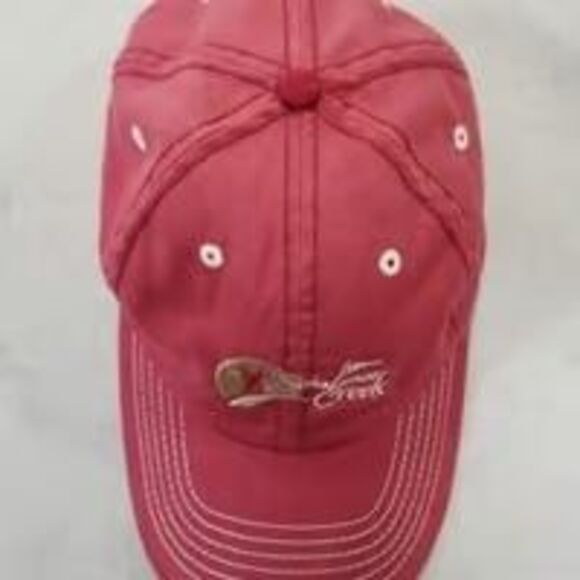 Shalimar Creek golf Hat hook & loop strapback Page & Tuttle red - Picture 2 of 11